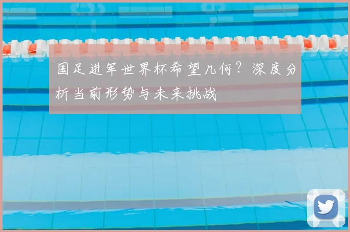 国足进军世界杯希望几何？深度分析当前形势与未来挑战